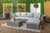 Monte Carlo - High Back Rattan Garden Furniture Sofa Set with Coffee Table, Grey Cushions and Stool